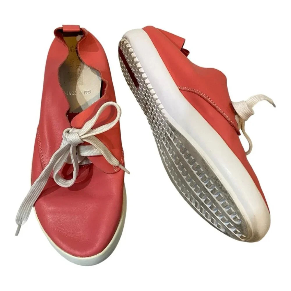 Kiss Kiss Italy Shoes Pink Soft Upper Italian Leather 235cm Size 7